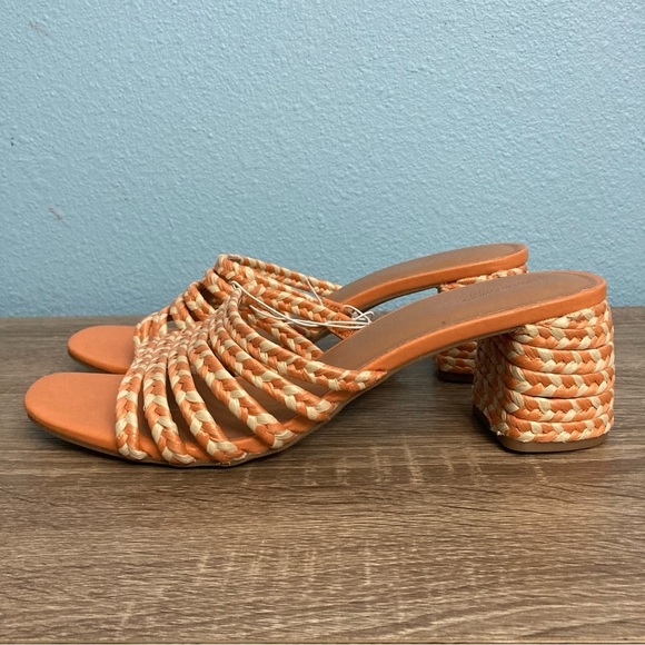 Universal Thread RACHEL Chunk Heeled Sandals - Peach - Size 11 - Picture 5 of 9